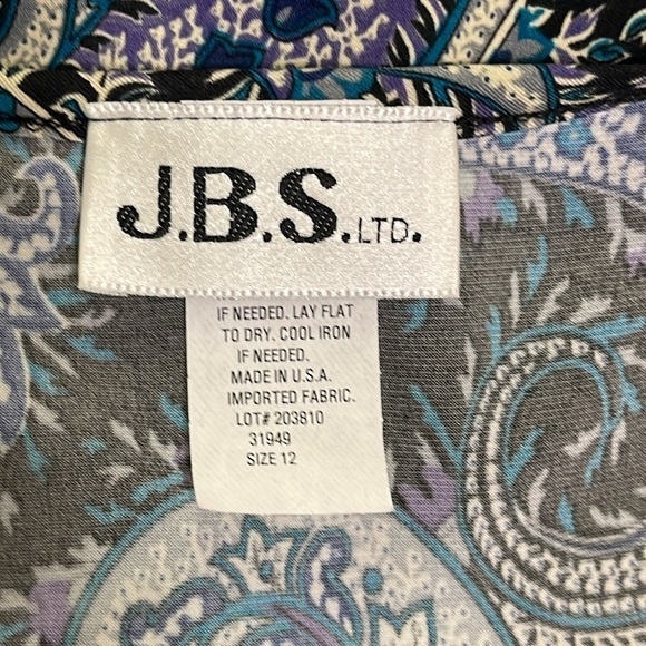 J.B.S ltd Women’s Paisley Peplum Sheath Dress Size 12 - Picture 8 of 9
